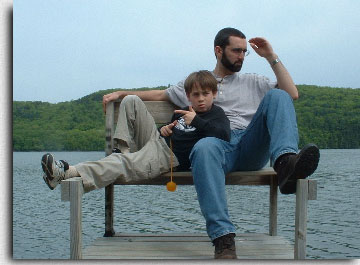 Moss and Kevin at Otsego Lake